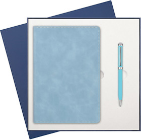Подарочный набор Verona, голубой (ежедневник, ручка) (A241176.240)
