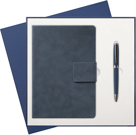 Подарочный набор Ritz, синий (ежедневник, ручка) (A241171.030)