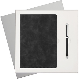 Подарочный набор Verona, черный (ежедневник, ручка) (A241178.010)