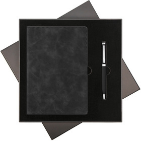 Подарочный набор Verona, черный (ежедневник, ручка) (A241182.010)