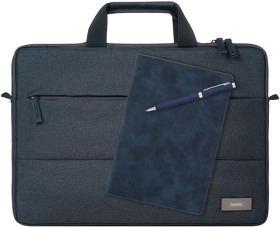 Подарочный набор Forum, синий (сумка, ежедневник, ручка) (A241208.030)