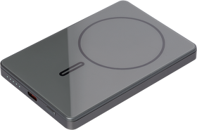 Внешний аккумулятор Onyx PD 5000mAh с функцией беспроводной зарядки 15W, серый (A32124.080)