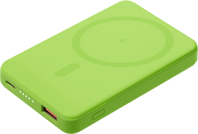 Внешний аккумулятор Largo PD 5000mAh с функцией беспроводной зарядки 15W, салатовый (A32123.045)
