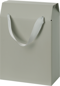 Подарочная коробка-пакет универсальная малая, серая (A695723.080)