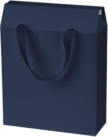 Подарочная коробка-пакет универсальная большая, синяя (A695724.030)