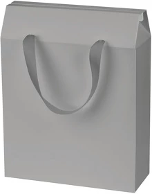 Подарочная коробка-пакет универсальная большая, серая (A695724.080)