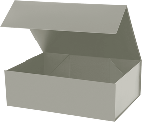 Подарочная коробка-трансформер средняя, серая (A695721.080)