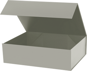 Подарочная коробка-трансформер большая, серая (A695722.080)