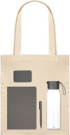 Подарочный набор Welcome Pack, серый (бутылка, ежедневник, ручка, ЗУ, шоппер) (A250005.080)