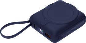 Внешний аккумулятор с подсветкой Ritter PD 10000mAh с функцией беспроводной зарядки 15W, синий (A32125.030)
