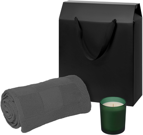 Подарочный набор Enigma. Cella, зеленый (свеча, плед) (A270440.040)