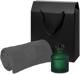 Подарочный набор Mizu, Cella, зеленый (диффузор, плед) (A270454.040)