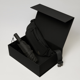 Подарочный набор Boston, Filton, черный (поясная сумка, зонт) (A2500110.010)