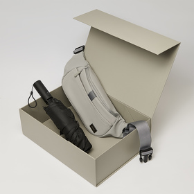 Подарочный набор Boston, Filton, серый (поясная сумка, зонт) (A2500110.080)