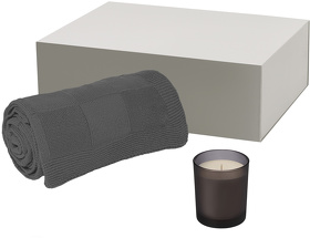 Подарочный набор Enigma, Cella, серый (свеча, плед) (A270464.080)