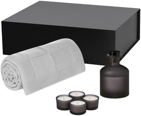 Подарочный набор Sento, Cella Soft, серый (свеча, диффузор, плед) (A270472.080)