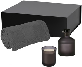 Подарочный набор Enigma, Cella, серый (свеча, диффузор, плед) (A270474.080)