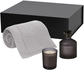 Подарочный набор Enigma, Malta Soft, серый (свеча, диффузор, плед) (A270475.080)