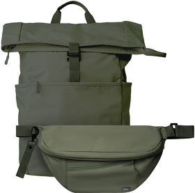 Подарочный набор Boston, зеленый (рюкзак, сумка cross body) (A2500122.040)