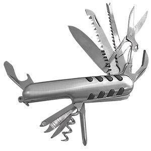 Артикул: H5503 — Нож многофункциональный (11 функций); 8,8х2,5х1,9 см; металл; лазерная гравировка