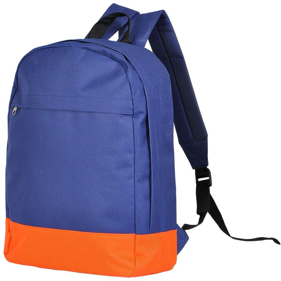 Артикул: H22704/26/06 — Рюкзак "URBAN",  темно-синий/оранжевый, 39х27х10 cм, полиэстер 600D