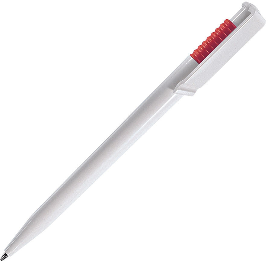 Артикул: H200/08 — OCEAN, ручка шариковая, красный/белый, пластик