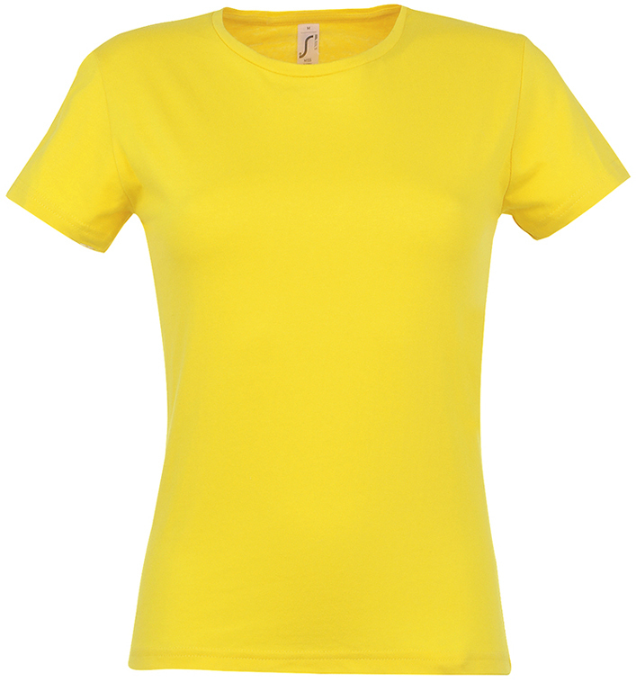 Артикул: H711386.301 — Футболка "Miss", солнечно-желтый, 100% х/б, 150 г/м2
