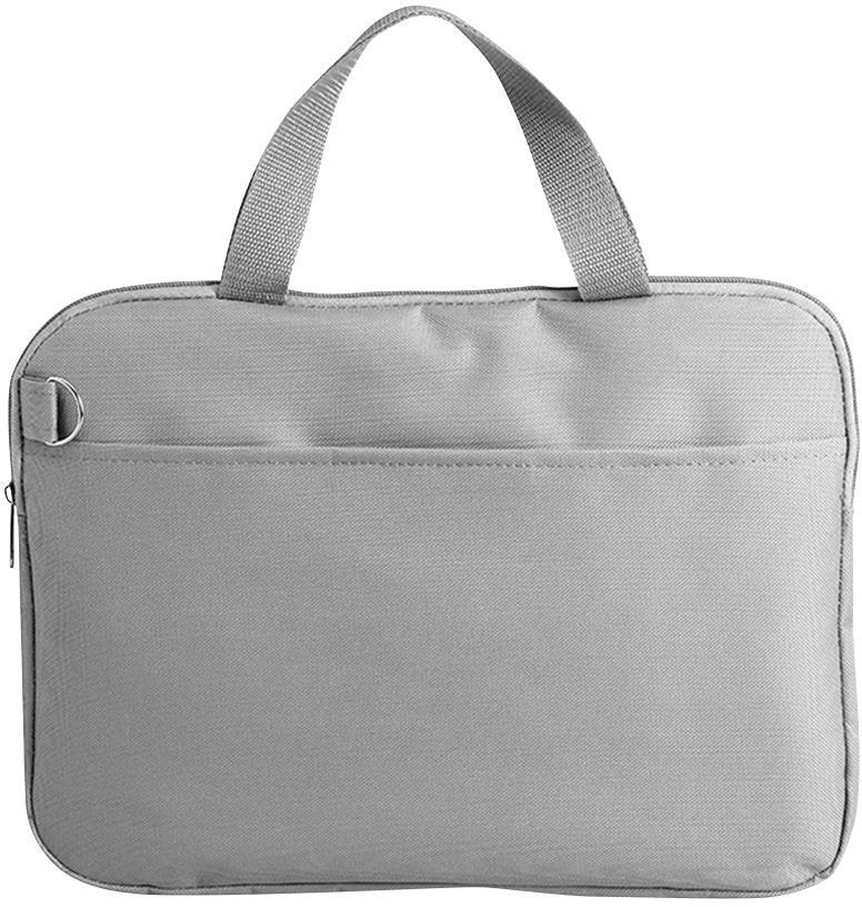 Артикул: H8445/30 — Конференц-сумка "Тодес-2" отделением для ноутбука, серый, 40*30*2,5 см; полиэстер 600D; шелкогр