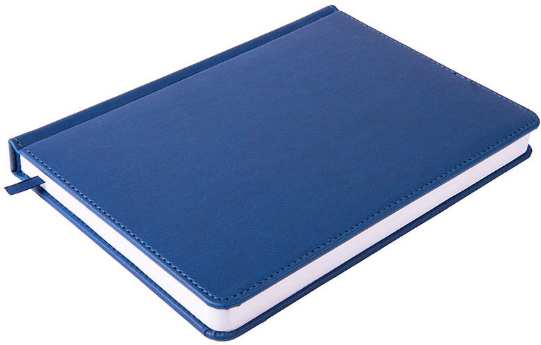 Артикул: H24605/26 — Ежедневник недатированный Campbell, А5,  темно-синий, белый блок