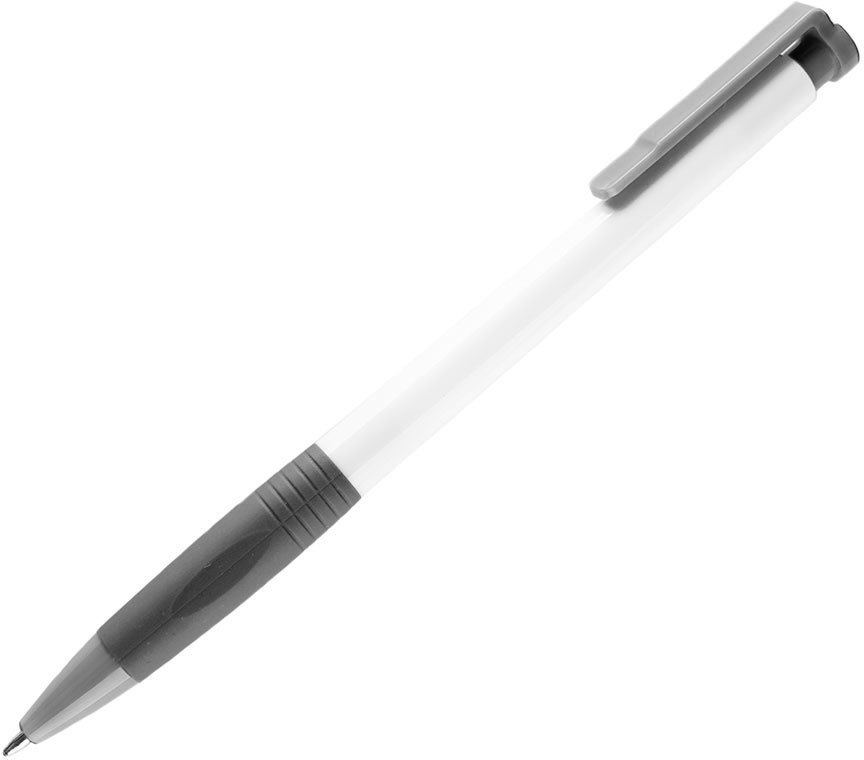Артикул: H38013/30 — N13, ручка шариковая с грипом, пластик, белый, серый