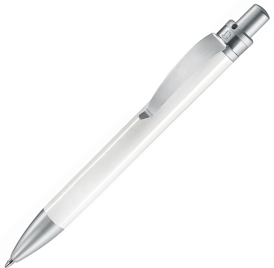 Артикул: H385/01 — FUTURA, ручка шариковая, белый/хром, пластик/металл