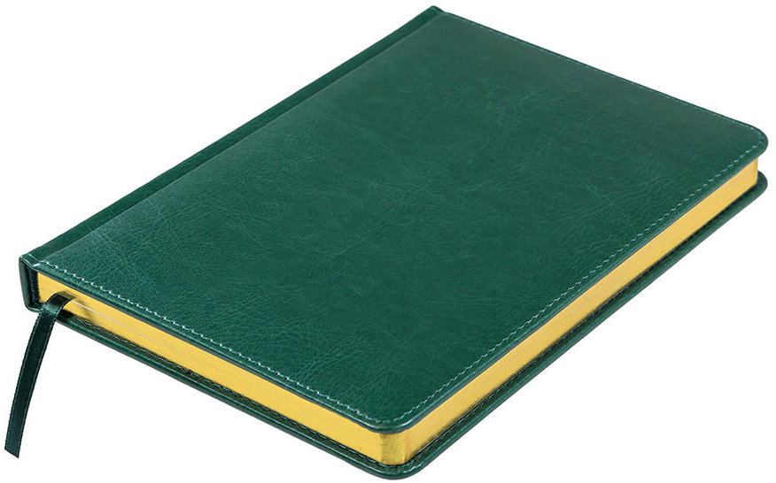 Артикул: H24606/17 — Ежедневник недатированный Joy, А5,  темно-зеленый, белый блок, золотой обрез