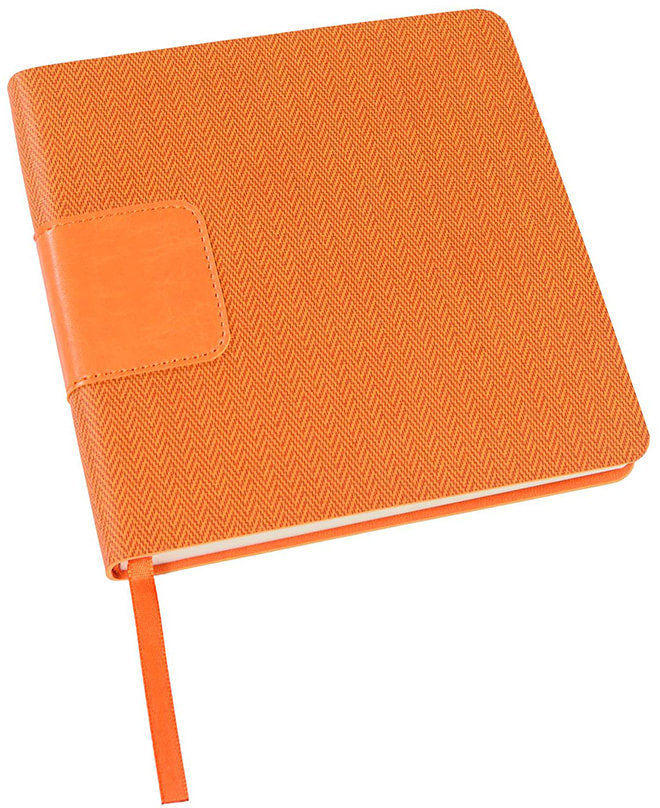 Артикул: H24701/05 — Ежедневник недатированный Scotty, А5-,  оранжевый, кремовый блок, без обреза