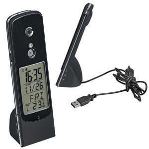 Артикул: H15505/black — Интернет-телефон с камерой,часами, будильником и термометром; 17х5х4 см; пластик