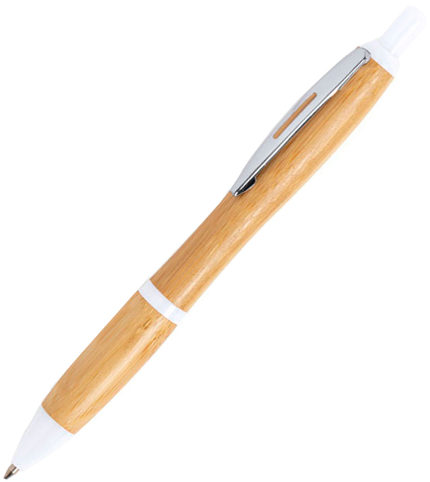 Артикул: H346369/01 — DAFEN, ручка шариковая, белый, бамбук, пластик, металл