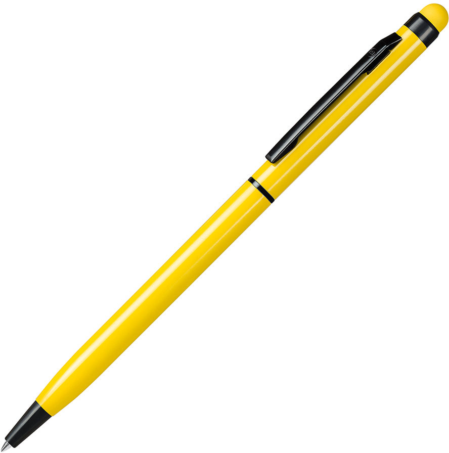 Артикул: H1104/03 — TOUCHWRITER  BLACK, ручка шариковая со стилусом для сенсорных экранов, желтый/черный, алюминий