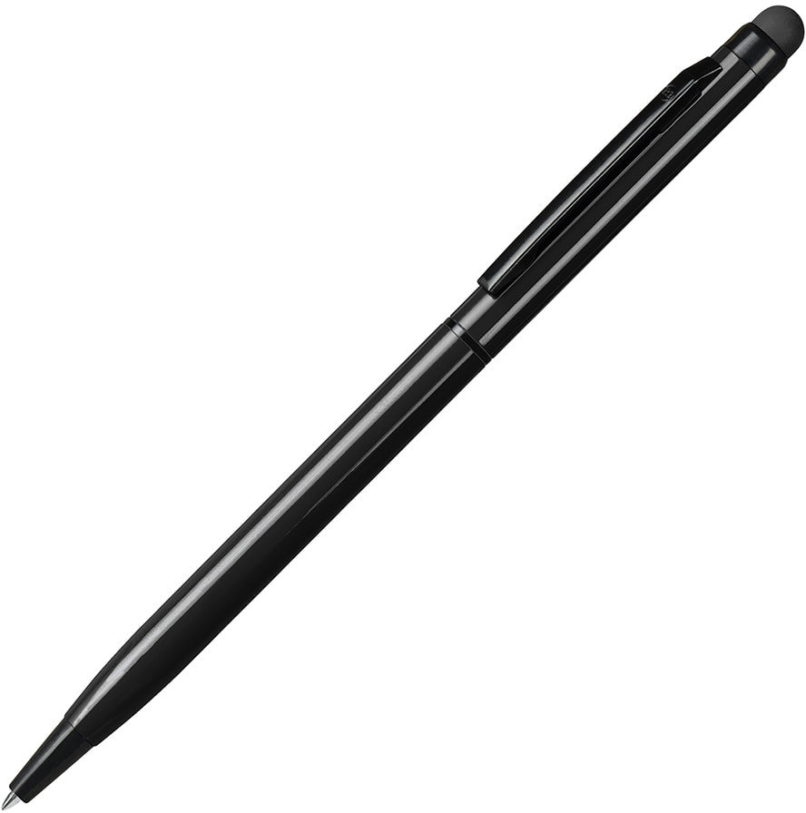 Артикул: H1104/35 — TOUCHWRITER  BLACK, ручка шариковая со стилусом для сенсорных экранов, черный/черный, алюминий