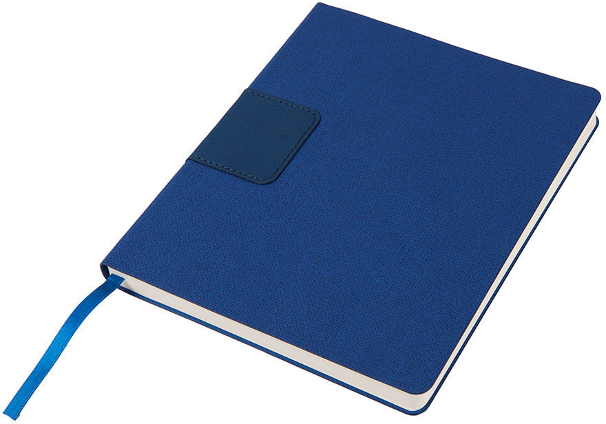 Артикул: H21217/25 — Бизнес-блокнот "Tweedi", 150х180 мм, синий, кремовая бумага, гибкая обложка, в линейку