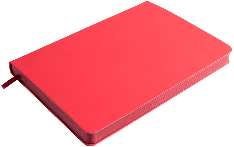Артикул: H24709/08 — Ежедневник недатированный Pulpy, А5,  красный, кремовый блок, красный срез