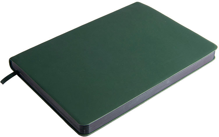 Артикул: H24709/15 — Ежедневник недатированный Pulpy, А5,  зеленый, кремовый блок, зеленый срез