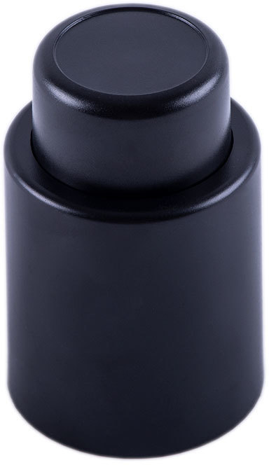 Артикул: H32000 — Вакуумная пробка для вина WINERY, 4,5х7 см , пластик,черный