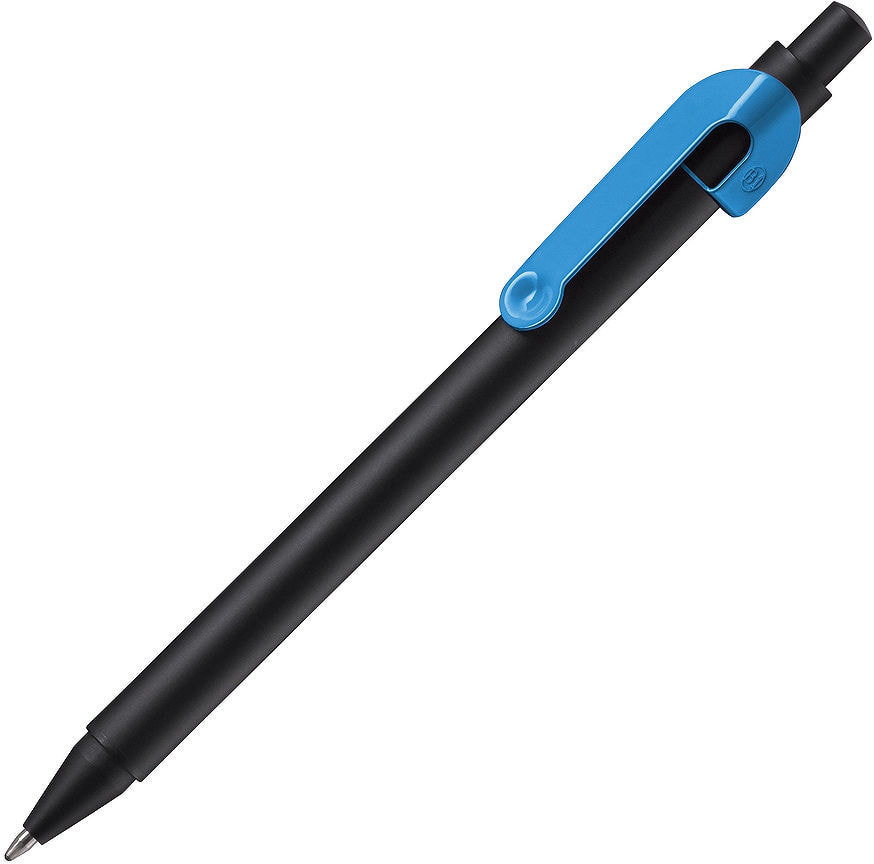 Артикул: H19604/22 — SNAKE, ручка шариковая, голубой, черный корпус, металл