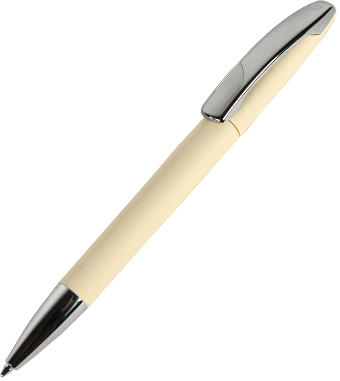 Артикул: H29443/28 — Ручка шариковая VIEW, бежевый, покрытие soft touch, пластик/металл