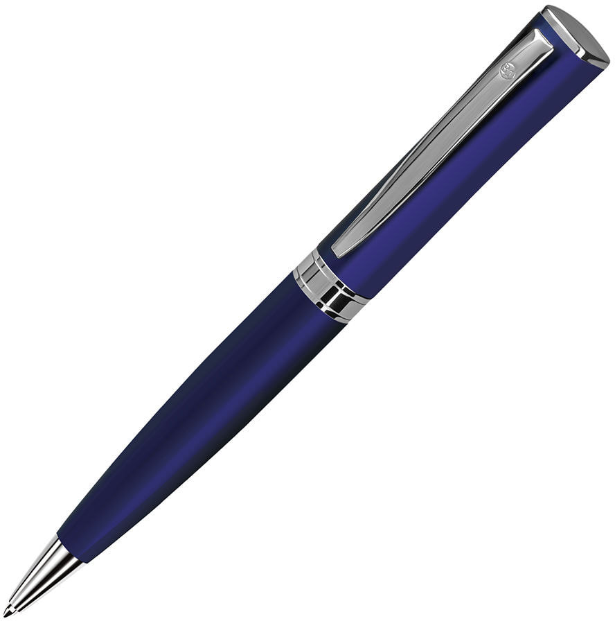Артикул: H16504/24 — WIZARD, ручка шариковая, синий/хром, металл