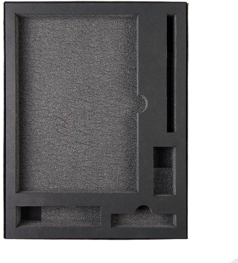 Артикул: H21011 — Коробка "Tower", сливбокс, размер 20*29*4.5 см, картон черный,300 гр. ложемент изолон