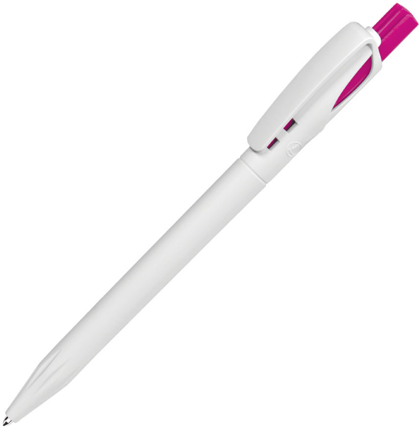 Артикул: H161/01/10 — Ручка шариковая TWIN WHITE, белый/розовый, пластик