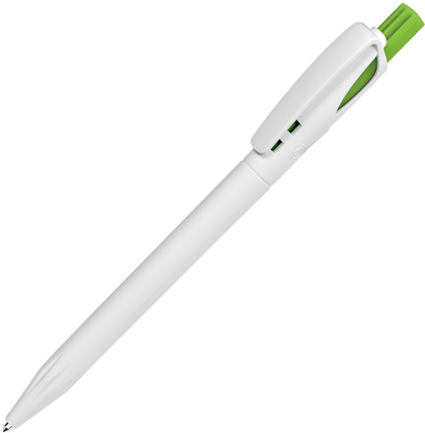 Артикул: H161/01/132 — Ручка шариковая TWIN WHITE, белый/зеленое яблоко, пластик