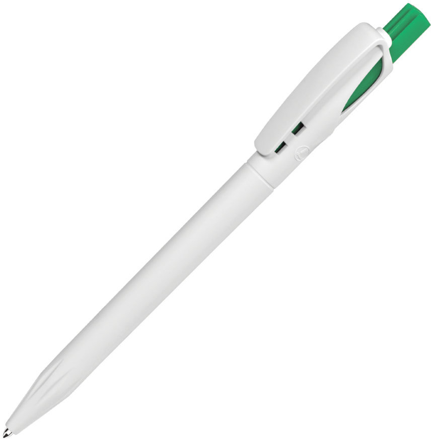 Артикул: H161/01/18 — Ручка шариковая TWIN WHITE, белый/зеленый, пластик
