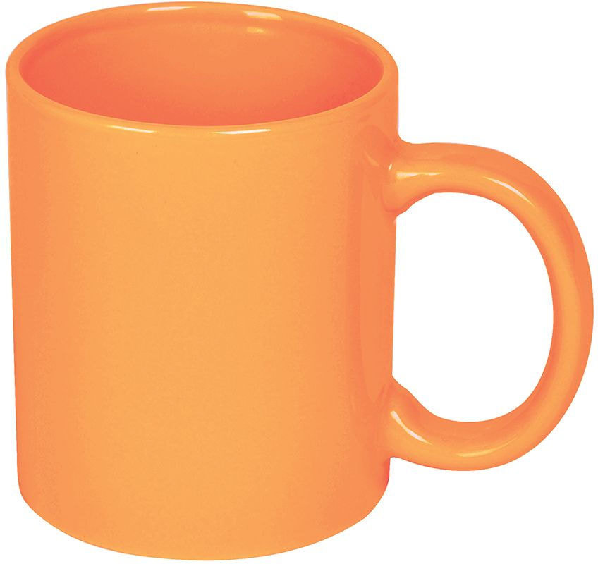 Артикул: H23510/06 — Кружка BASIC, 320мл, оранжевый, тонкая керамика