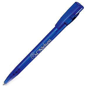 Артикул: H393F/73 — KIKI FROST, ручка шариковая, фростированный синий, пластик